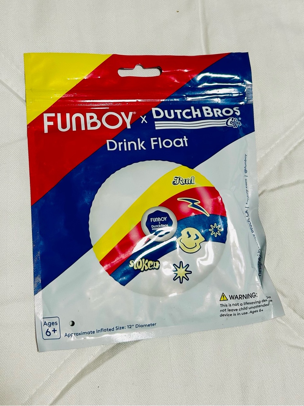 Dutch Bros Multi-Color Inflatable Cup Float - Picture 3 of 3